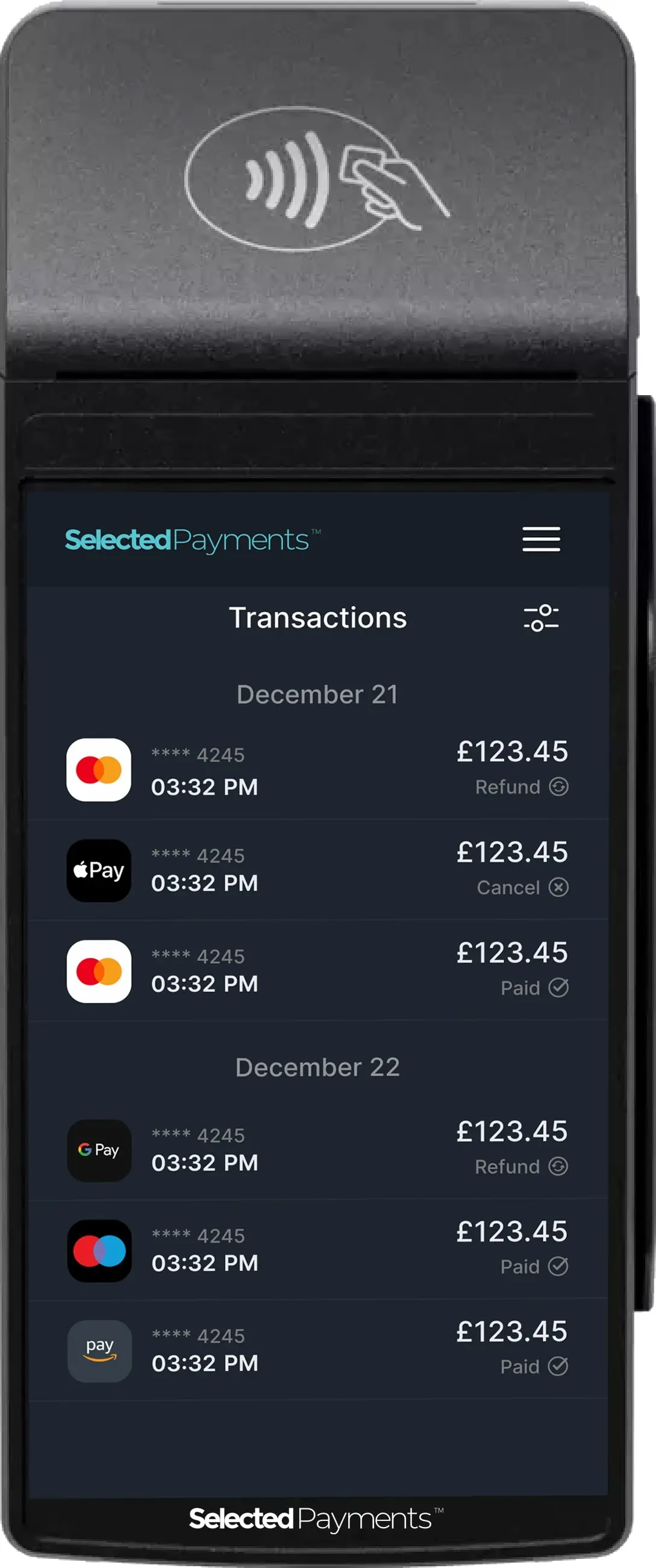 Selected Payments | SPF2