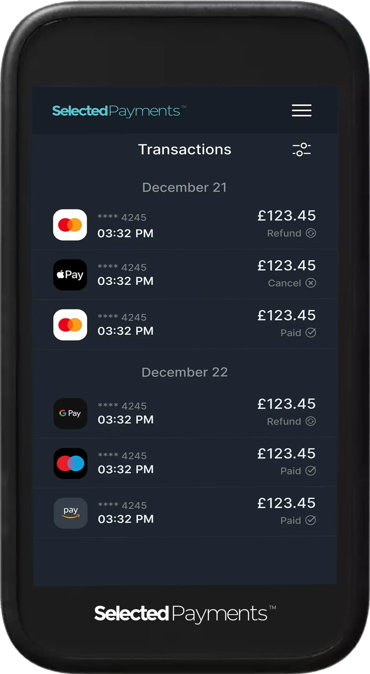 Selected Payments | SPS1